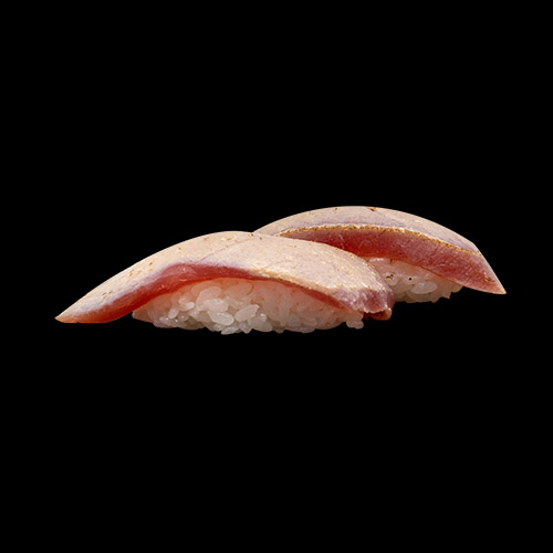 112. Maguro Nigiri, flame-seared