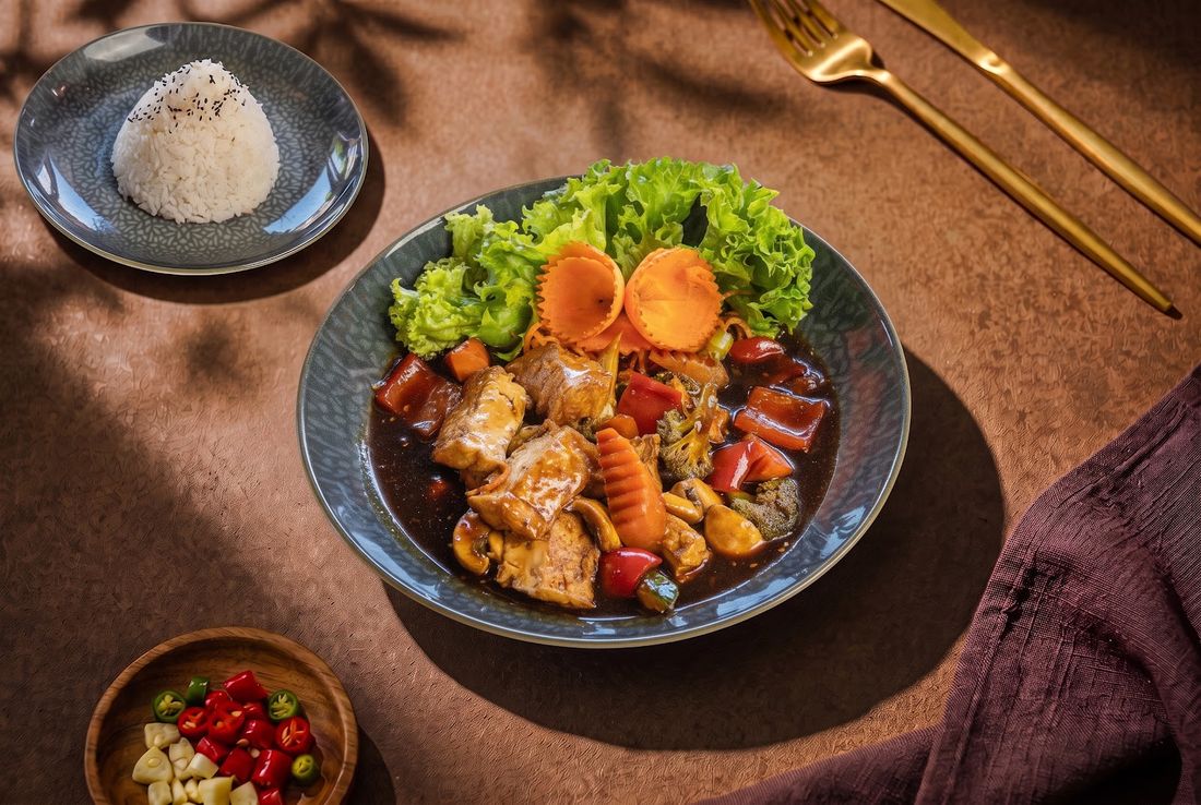 70. Tofu Xao Thap Cam