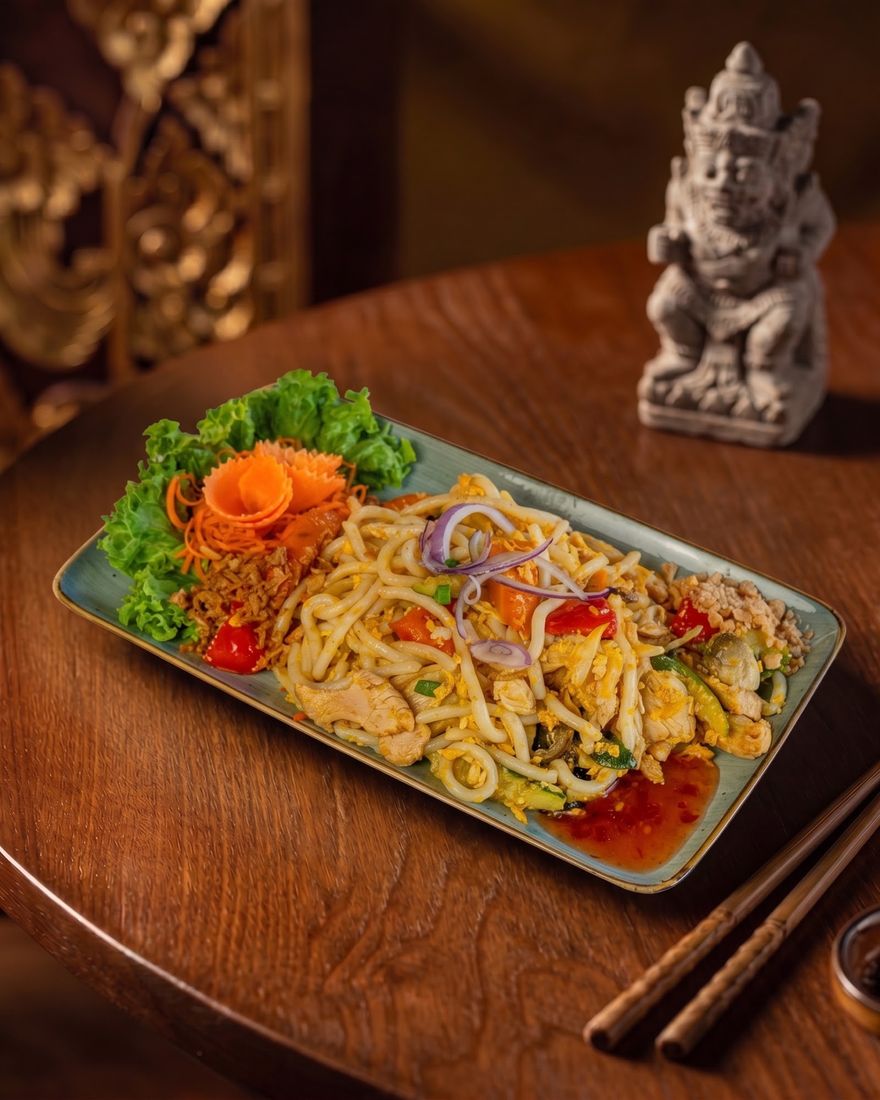 43. Fried Udon Noodles with Chicken Breast