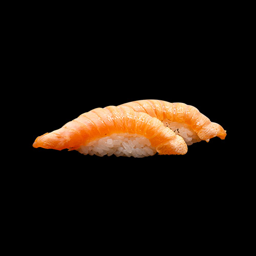 113. Sake Nigiri, flame-seared